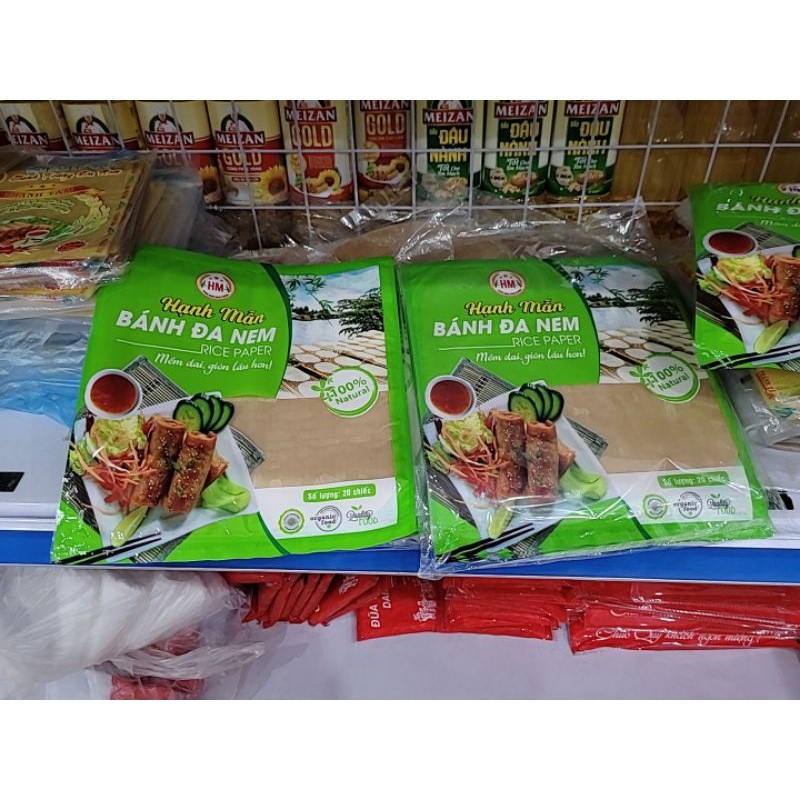 Combo BÁNH ĐA NEM HẠNH MẪN Chính hãng túi 20 chiếc - Vỏ Ram Làm Nem - Mềm dai dễ cuốn, Giòn Lâu Hơn