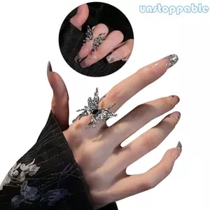 Unstop * Hình Bướm Có Thể Điều Chỉnh Mở Nhẫn Bạc Tiểu Thuyết Dạo Phố Trang Sức