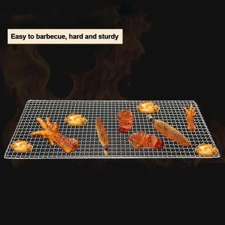 Giá nướng OIWLSAX321, Lưới nướng dây sắt vuông, Nướng BBQ chống dính có thể tái sử dụng