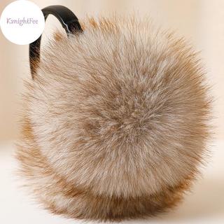 K2nightFee Chất Lượng Cao Real Fox Earmuffs Nữ Mùa Đông Giữ Ấm Tự Nhiên Bịt Tai Bé Gái Ấm Tai Cáo Sang Trọng Muff VN