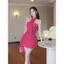 CS027- VÁY THIẾT KẾ CHIẾT EO CỔ YẾM CHO QUÝ CÔ SÀNH ĐIỆU