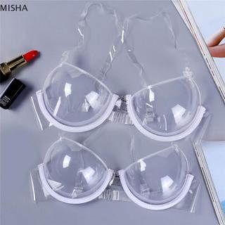 Misa Thời Trang Trong Suốt Đẩy Lên Dây Đeo Áo Ngực Vô Hình Áo Ngực Nữ Underwire Mới