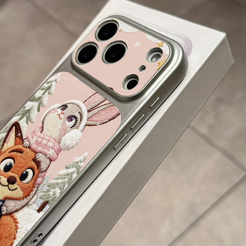 Ốp lưng iPhone Judy & Nick Pattern Bao da mềm cao cấp đựng máy ảnh - iP7/8/X/XS/XR/11/12/13/14/15/16/17/Plus/Air/Pro/Max