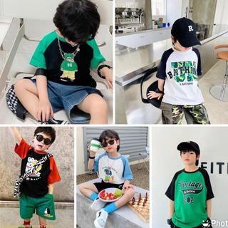 AT02 - [XẢ KHO 3 ÁO ] Áo thun BÉ TRAI - Size 9-40Kg