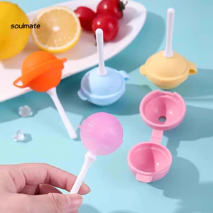 Linh hồn| Trẻ Em Khuôn Làm Kem Trẻ Em Khuôn Popsicle Silicon Lollipop Máy Làm Kem Có Thể Tái Sử Dụng Tự Làm Popsicle Khuôn Cho Trẻ Em Quả Cầu Đá Pop Thạch Khuôn Socola Tự Chế Frozen