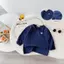 Áo THU ĐÔNG DÀI TAY THÊU GẤU cho bé trai, Chất Cotton Mềm Mại, Phù Hợp Đi Học & Dã Ngoại cho bé