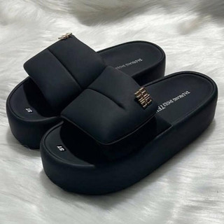 Dép Nữ IGU Quai Dán Bản To Tiện Lợi Thoải Mái Đế Cao 5cm Tăng Chiều Cao Chống Trơn