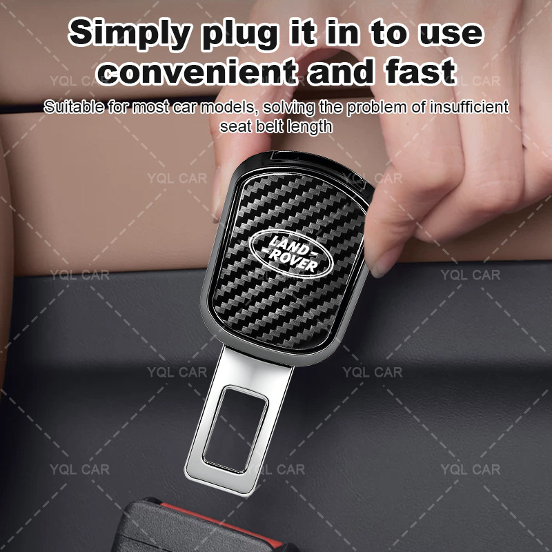 1 / 2 Chiếc Dây An Toàn Ô Tô Kẹp Mở Rộng Dây An Toàn Ô Tô Khóa Cho Land Rover Range Rover Evoque Velar Freelander Defender Discovery