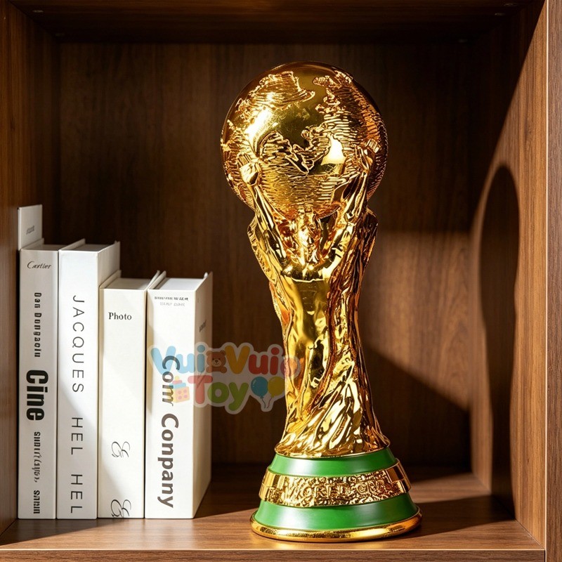 Mô hình cúp vàng World Cup 2026 – trang trí bàn làm việc, bàn học rất đẹp
