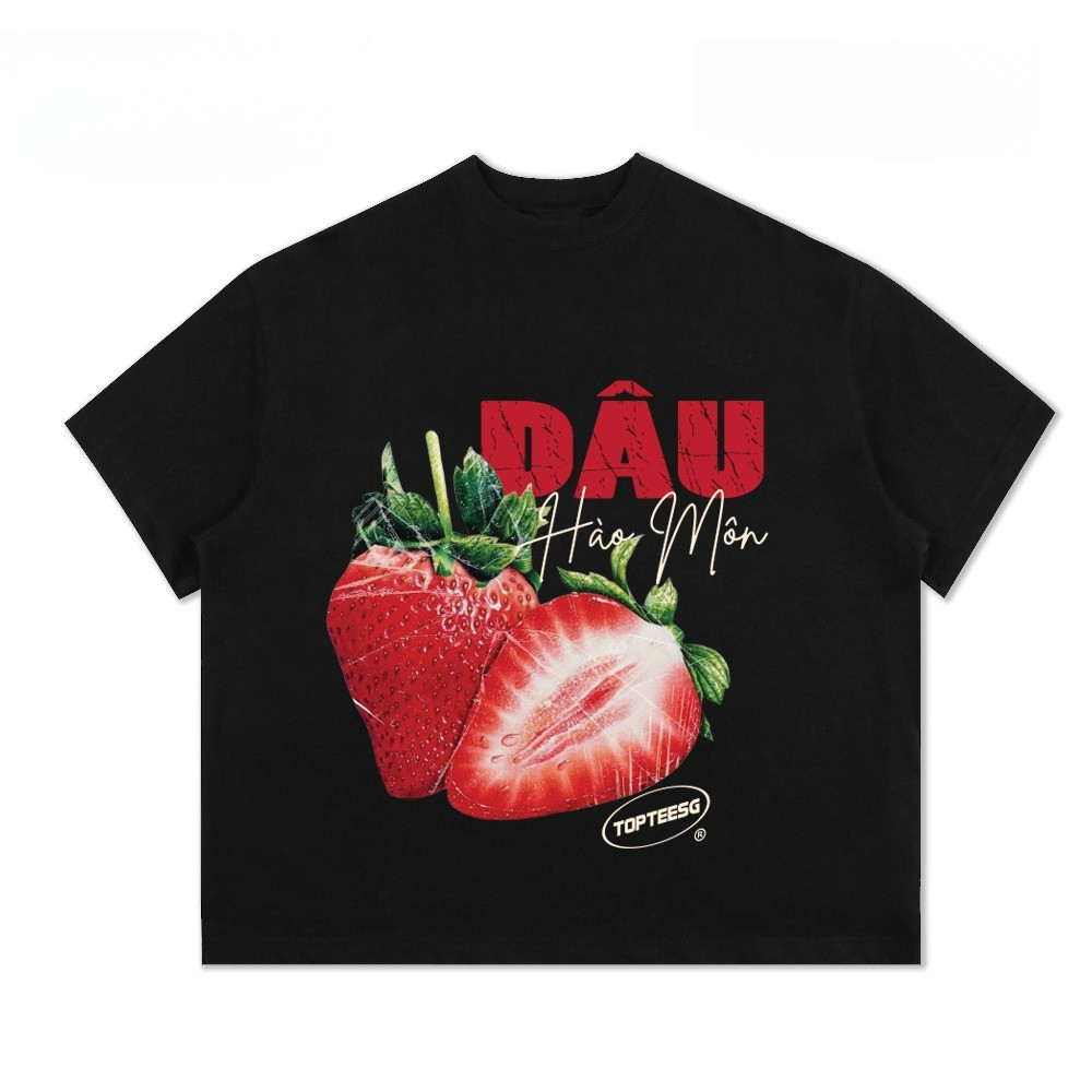 （Giao hàng 24h）Angela Áo thun form "Thay lời trái nói" unisex nam nữ tay ngắn cổ tròn cotton 2 chiều