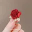 Hoa Hồng Đỏ Thổ Cẩm Nữ Thời Trang Hợp Kim Cảm Thấy Chống chói Phụ Kiện Phù Hợp Với Cổ Pin Đường Cổ
