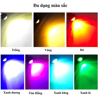 【23mm】1 đôi Đèn LED tín hiệu kiểu mắt chim ưng 12v 23mm dành cho chạy xe máy vào buổi sáng