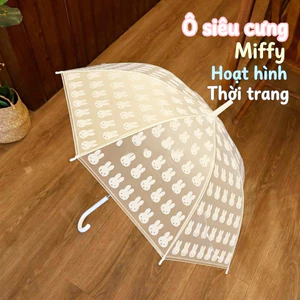 Ô Gấp Gọn Hàn Quốc Hình Thỏ Trắng Cute Chống Thấm Nước Trong Suốt Dễ Thương Cho Học Sinh Sinh Viên