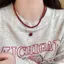 Kudosation Vintage Đỏ Đính Hạt Nelaces Cho Nữ Phong Cách Trung Hoa Hạt Thủy Tinh Nelace Tinh Tế Thanh Lịch Choker Thẩm Mỹ Phụ Kiện Trang Sức Đẹp