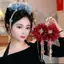 Kẹp tóc hoa đa năng thời trang Sequin sel Shark Clip dành cho nữ Cô gái Móng vuốt tóc cổ điển Phụ kiện tóc hoa thanh lịch Quà tặng mới
