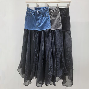 Thời Trang Denim Khâu Sang Trọng Gạc Váy Nữ Mùa Hè 2026 Phong Cách Mới Mỏng Hơn Nhìn Nhẹ Sang Trọng Phong Cách Phương Tây Váy Chữ A