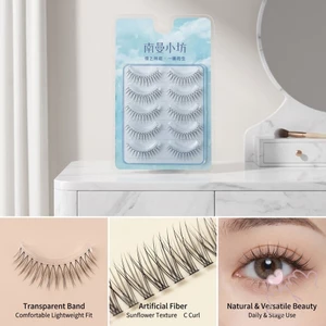 Lông mi giả hướng dương tự nhiên Dây trong suốt C Curl Phong cách Hàn Quốc