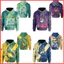YB1 Pokemon Kid Áo Dài Tay Unisex Top Cosplay Gengar Squirtle Lucario Rayquaza Mewtwo Áo Len 3D Áo Chui Đầu Trên