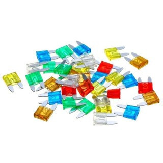 20PCS Cầu chì dẹp chân to 32V đủ các giá trị 1A - 50A cho ô tô, xe máy chính