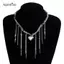 AqToCna Mới Nữ Thanh Lịch Dép Trái Tim Mặt Dây Chuyền Nelace Cho Nữ Y2K Dây Xích Choker Nelace Thời Trang Dự Tiệc Phụ Kiện Trang Sức AqToCna