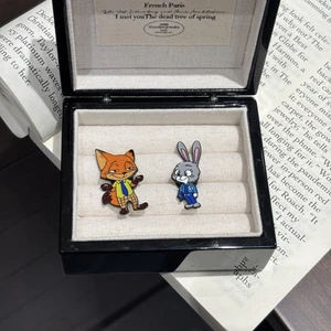 Hoạt Hình Dễ Thương Vui Nhộn Động Vật Điên Thành Phố Kim Loại Huy Hiệu Cáo Nick Judy Thỏ Hình Động Vật Thổ Cẩm Phụ Kiện 62KT