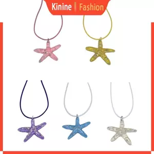 KIN Nữ Hồng Sao Biển Mặt Dây Chuyền Trang Sức Mùa Hè Sao Biển Vòng Cổ Xương Đòn