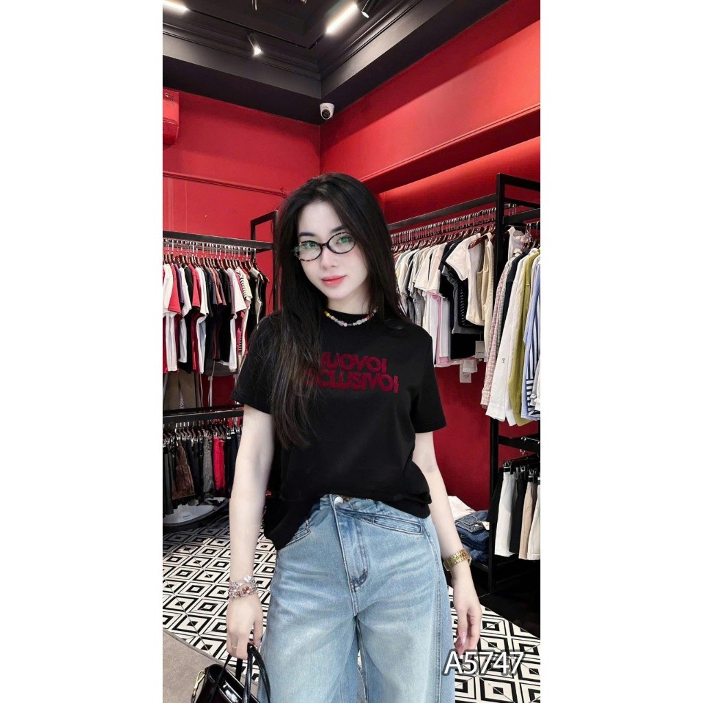 （Giao hàng 24h）Angela Áo Thun Nữ Kim Anh Boutique Chất Liệu Cotton 100% Thoáng Mát Phong Cách Trẻ Trung