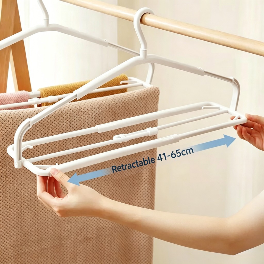 Mới Có Thể Thu Vào Có Thể Gập Lại Thanh treo móc quần áo Hộ Gia Đình Chống Gió Khăn Tắm Giá Phơi