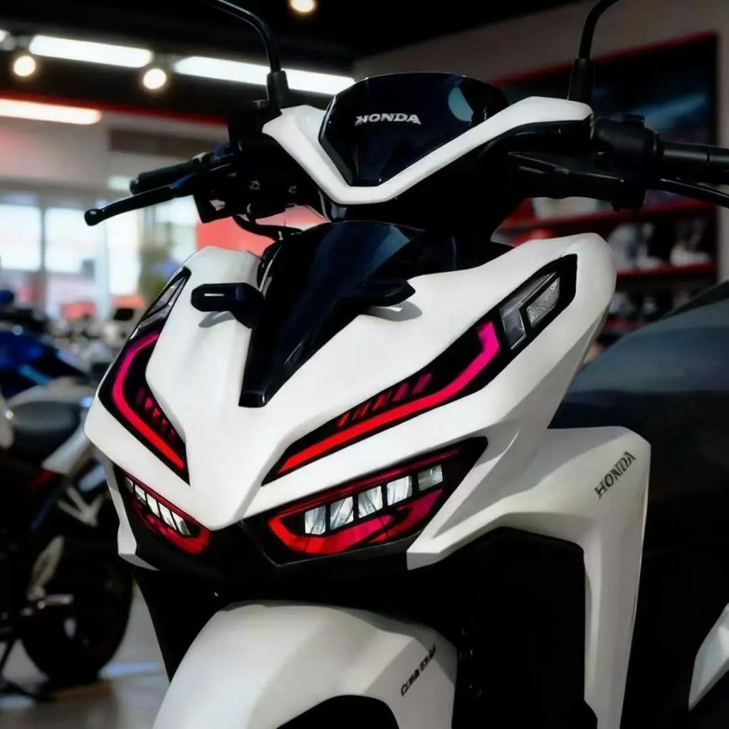 SEAMETAL Kilay Tint HONDA Click 125i V3 V4 V2 Miếng Dán Đèn Pha Lông Mày Cho Xe Máy Đèn Pha Bảo Vệ Phim UV Trong Suốt Đề Can Vario 125 / 150
