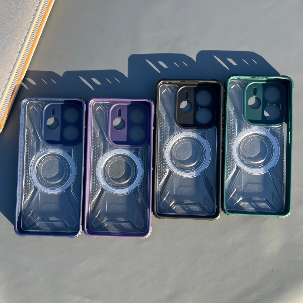 Ốp Điện Thoại Từ Tính Họa Tiết CD Chống Trượt Cho Redmi Note 14 13 Pro PROPLUS A5 A4 A3 15C 14R 14C 13C 4G 5G Bốn Góc Chống Sốc