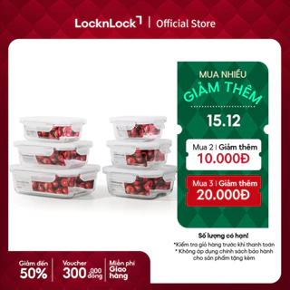 Hộp đựng thực phẩm thủy tinh Lock&Lock Blanc glass food container