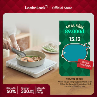 Bếp điện từ LocknLock Bianco Slim induction cooker màu trắng thiết kế siêu mỏng công suất mạnh đa chế độ nấu EJI146WHT