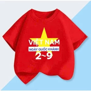 áo thun in hình 'VIỆT NAM 'kỷ nệm quốc khánh 2/9 ,áo đủ màu đủ size từ 8kg đến 90kg