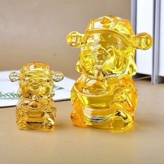Citrine Bằng Kính Thần Tài Cornucopia Đồ Trang Trí Fu Lu Shou Xi Năm Thần Tài Pha Lê Mở Quà Tặng Thần Tài