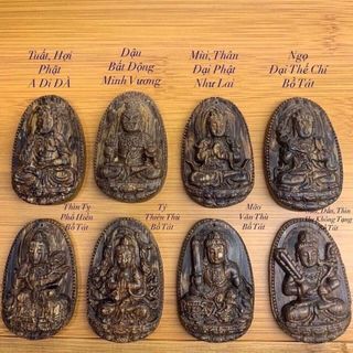 Mặt Dây Chuyền Trầm Bản Mệnh - Trầm Sánh Chìm - Không Bọc (Mua một, tặng một dây dù đeo cổ, hộp nhung)