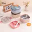 PlumHOUSE Hộp Cơm Trưa Trẻ Em Di Động Hộp Bento Inox Với Bộ Đồ Ăn Hoạt Hình Bảo Quản Thực Phẩm Dã Ngoại Ngoài Trời Hộp Salad Trái Cây VN