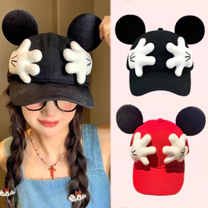 Chuột Mickey Tai Lớn Ôm Mũ Bóng Chày Vịt Lưỡi Mũ Thời Trang Và Đa Năng Mũ Mùa Hè Mũ Chống Nắng
