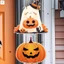 Biển hiệu cửa treo Halloween - Trang trí hiên nhà trang trại cho cửa trước