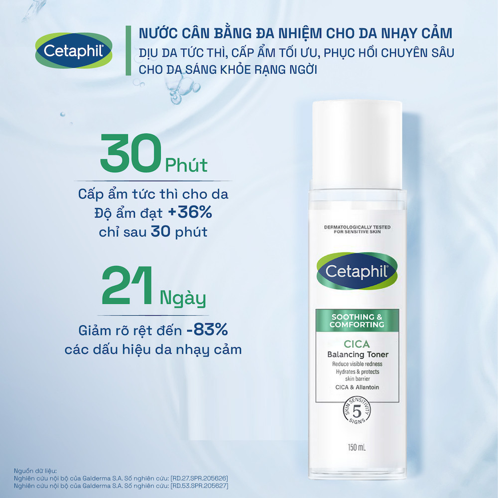 Nước cân bằng phục hồi và nuôi dưỡng da CETAPHIL Soothing & Comforting Cica Balancing Toner 150ml