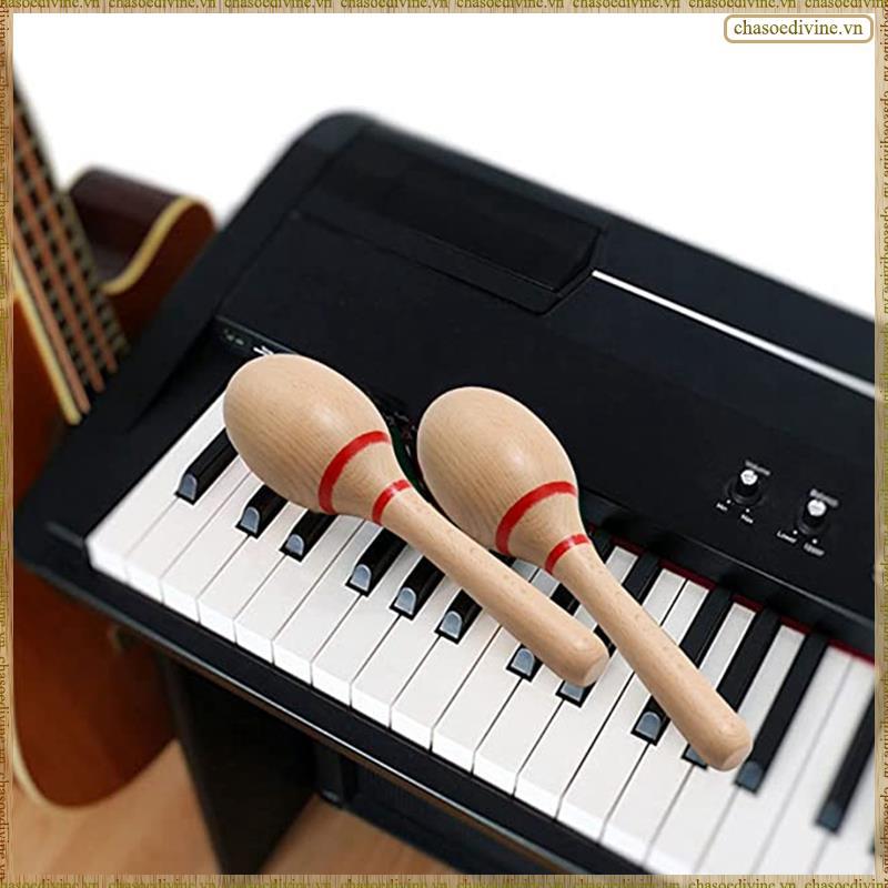 [K O G X] Máy lắc Rumba bằng gỗ sồi Maracas Nhạc cụ Latin Nhạc cụ dành cho trò chơi Đảng ủng hộ