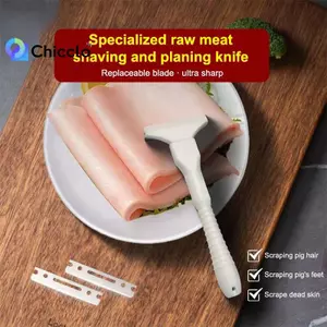 Dụng cụ cạo mỡ da lợn Dao đặc biệt để cạo lông lợn, len cạo râu, dao cạo lông lợn cạo dầu1PC Đẹp