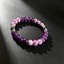 Vòng tay pha lê tự nhiên - Hạt Hematite thạch anh tím - Làm dịu tâm trí êm dịu Handmade Unisex