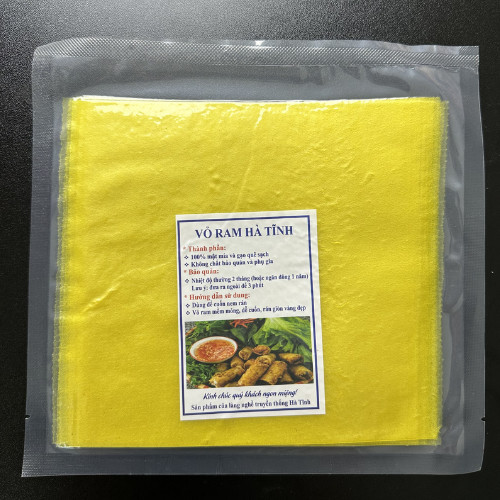 Vỏ ram Hà Tĩnh - Chả ram cuốn nem, Giòn Rụm, Vàng Óng, 100% nguyên liệu tự nhiên