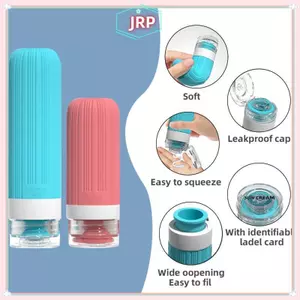 Bộ sắp xếp chai du lịch bằng silicon di động JRP Hộp đựng chống rò rỉ có thể đổ lại cho dầu gội Sữa tắm cho chuyến đi đường JRP