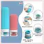 Bộ sắp xếp chai du lịch bằng silicon di động JRP Hộp đựng chống rò rỉ có thể đổ lại cho dầu gội Sữa tắm cho chuyến đi đường JRP