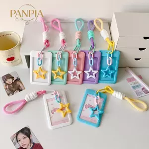 PNPIA- Túi Đựng Thẻ Trượt Cho Kpop Photocard Giá Đỡ 54 Chiếc Móc Khóa Di Động Chống Mất Thiết Kế Tại Nhà Trường Học Sử Dụng