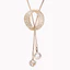 Phiên Bản Hàn Quốc Hình Bầu Dục Ngọc Trai Zircon Áo Len Nữ Thời Trang Đơn Giản Vòng Cổ Dài Tất Cả Các Trận Đấu Phụ Kiện