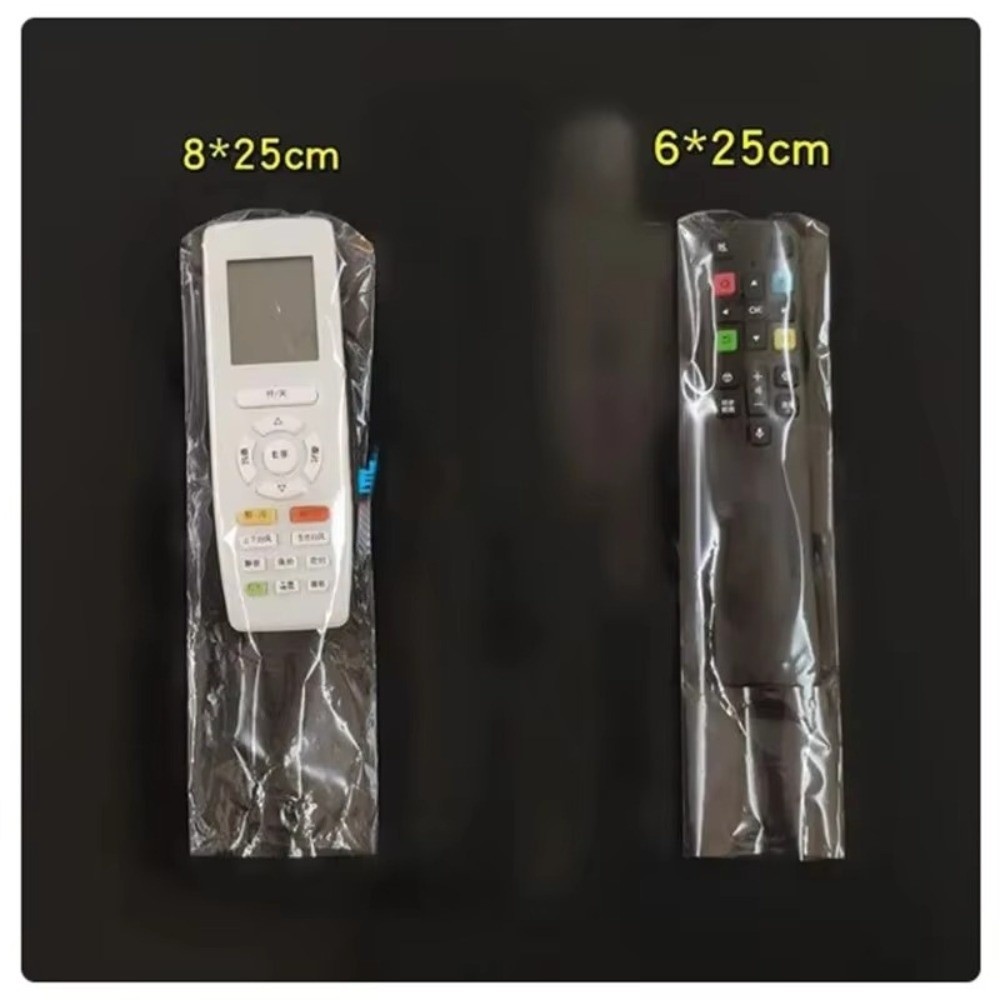 NKSFX 50 Túi Bọc Thu Nhỏ Điều Khiển Từ Xa, Bọc Co PVC Chống Dầu Trong Suốt Heat Shrink Film Túi, Vỏ Bảo Vệ Điều Khiển Từ Xa Chống Thấm Nước Co Nhiệt