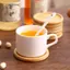 JCSYFAC Tròn Quả óc chó Gỗ Coaster Bền Đứng Cốc Trà Cà Phê Miếng Lót Chịu Nhiệt Gỗ Sồi Coaster Bàn Bộ Đồ Ăn Trang Trí Mới