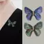JCSYFAC Chuyển Đổi Bướm Ngực Hoa Vintage Thổ Cẩm Dành Cho Nữ Unisex Tinh Tế Quần Áo Túi Phụ Kiện Chân Trang Sức Mới